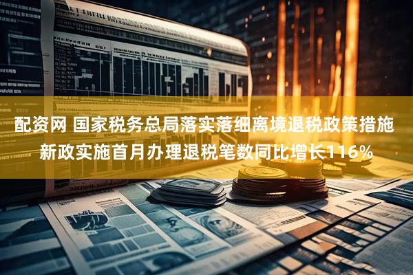 配资网 国家税务总局落实落细离境退税政策措施 新政实施首月办理退税笔数同比增长116%