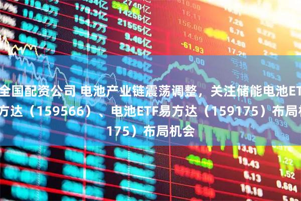 全国配资公司 电池产业链震荡调整，关注储能电池ETF易方达（159566）、电池ETF易方达（159175）布局机会